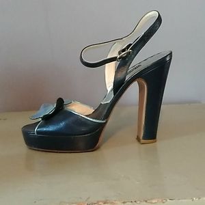 Marc by Marc Jacobs blue platform butterfly shoes